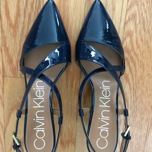 Calvin Klein 2.5” Navy Blue Heels